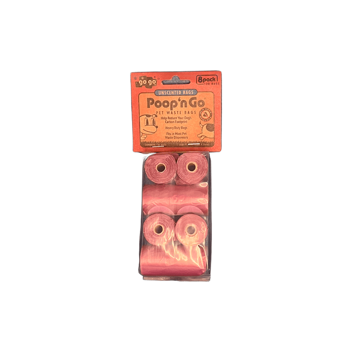Bolsas para desechos de mascotas Poop 'n Go®, 8 rollos, sin perfume, de GoGo