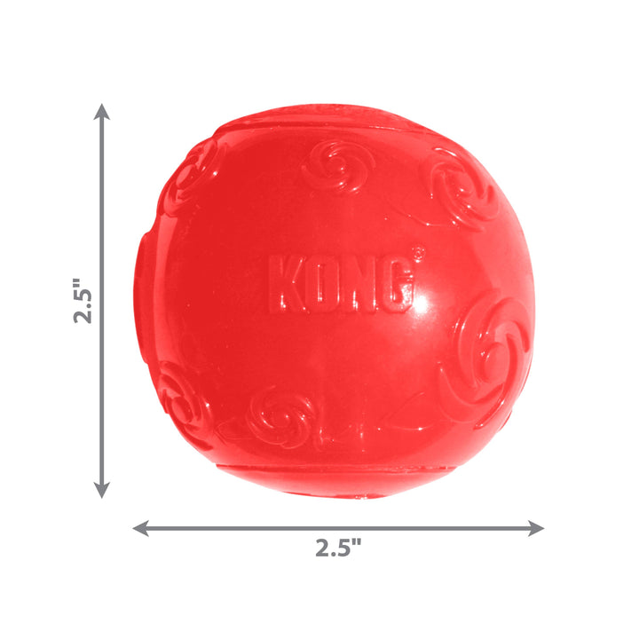 Juguete masticable para perros KONG® Squeezz Ball, surtido mediano