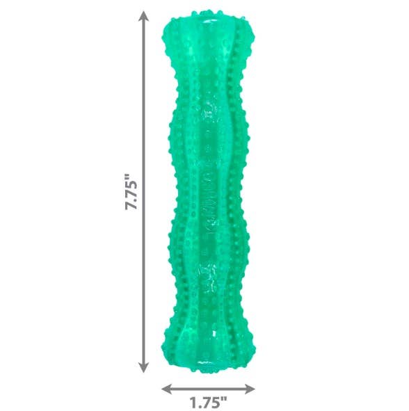 Juguete masticable para perros KONG® Squeezz® Dental Stick, mediano