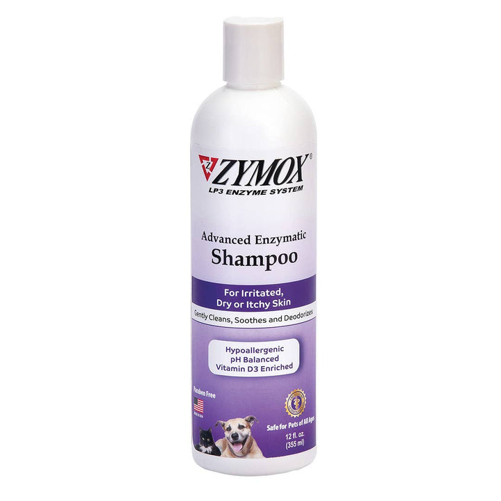 Champú enzimático avanzado ZYMOX: hipoalergénico y calmante, 355 ml
