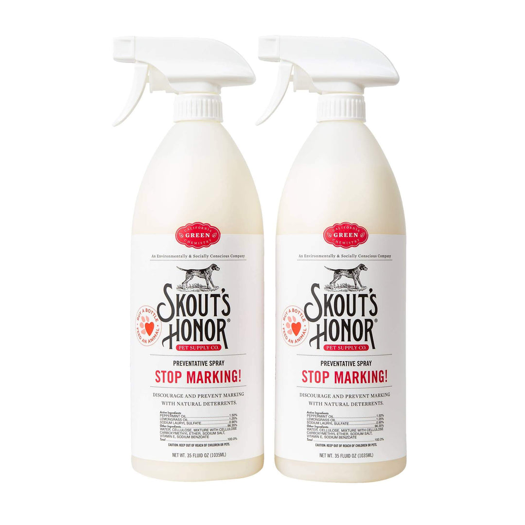 Skout’s Honor Stop Marking Spray – Natural Deterrent for Dogs 35oz