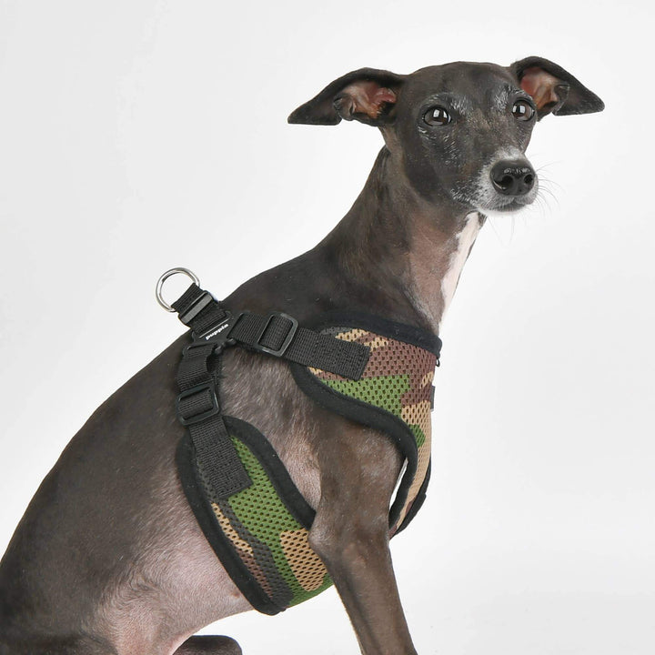 Puppia Soft C Dog Harness – Comfortable, Secure & Lightweight-CAMO