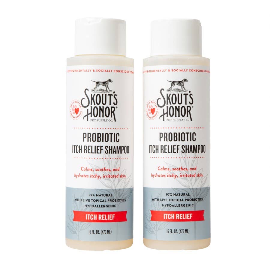 Skout’s Hypoallergenic Probiotic Shampoo + Conditioner – Fragrance-Free (16oz)