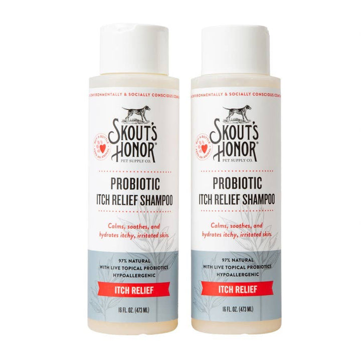 Skout’s Hypoallergenic Probiotic Shampoo + Conditioner – Fragrance-Free (16oz)
