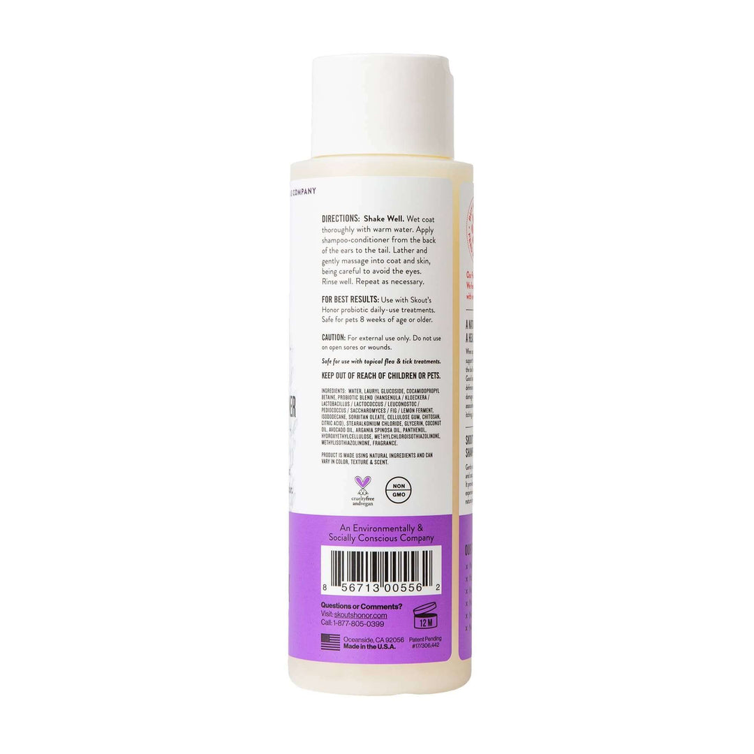 Champú y acondicionador probiótico Skout's Honor: suave e hidratante, 16 oz