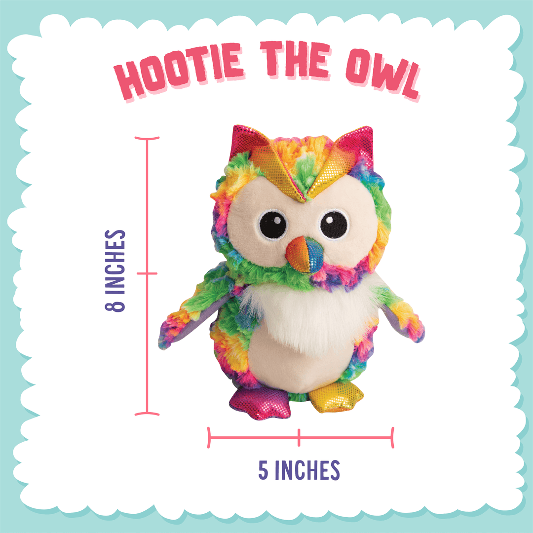 SnugArooz Hootie the Owl Plush Dog Toy 8"