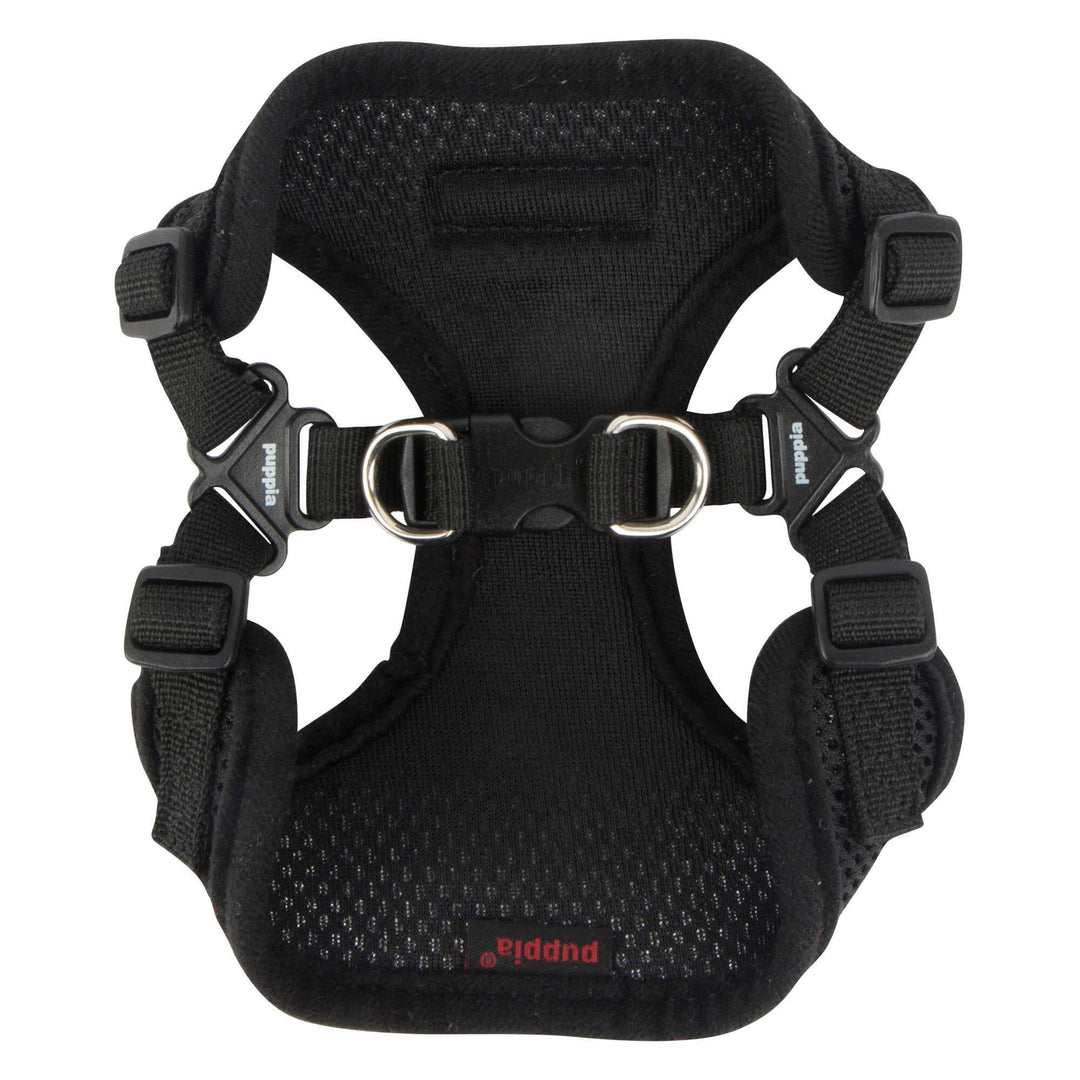 Puppia Soft C Dog Harness – Comfortable, Secure & Lightweight-BLACK