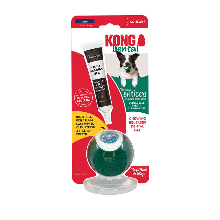 KONG® Dental Ball Dog Chew Toy Large