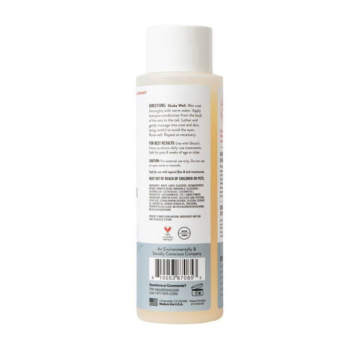 Skout’s Hypoallergenic Probiotic Shampoo + Conditioner – Fragrance-Free (16oz)