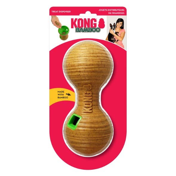 Dispensador de golosinas de bambú KONG®: una experiencia de comida tranquila y atractiva