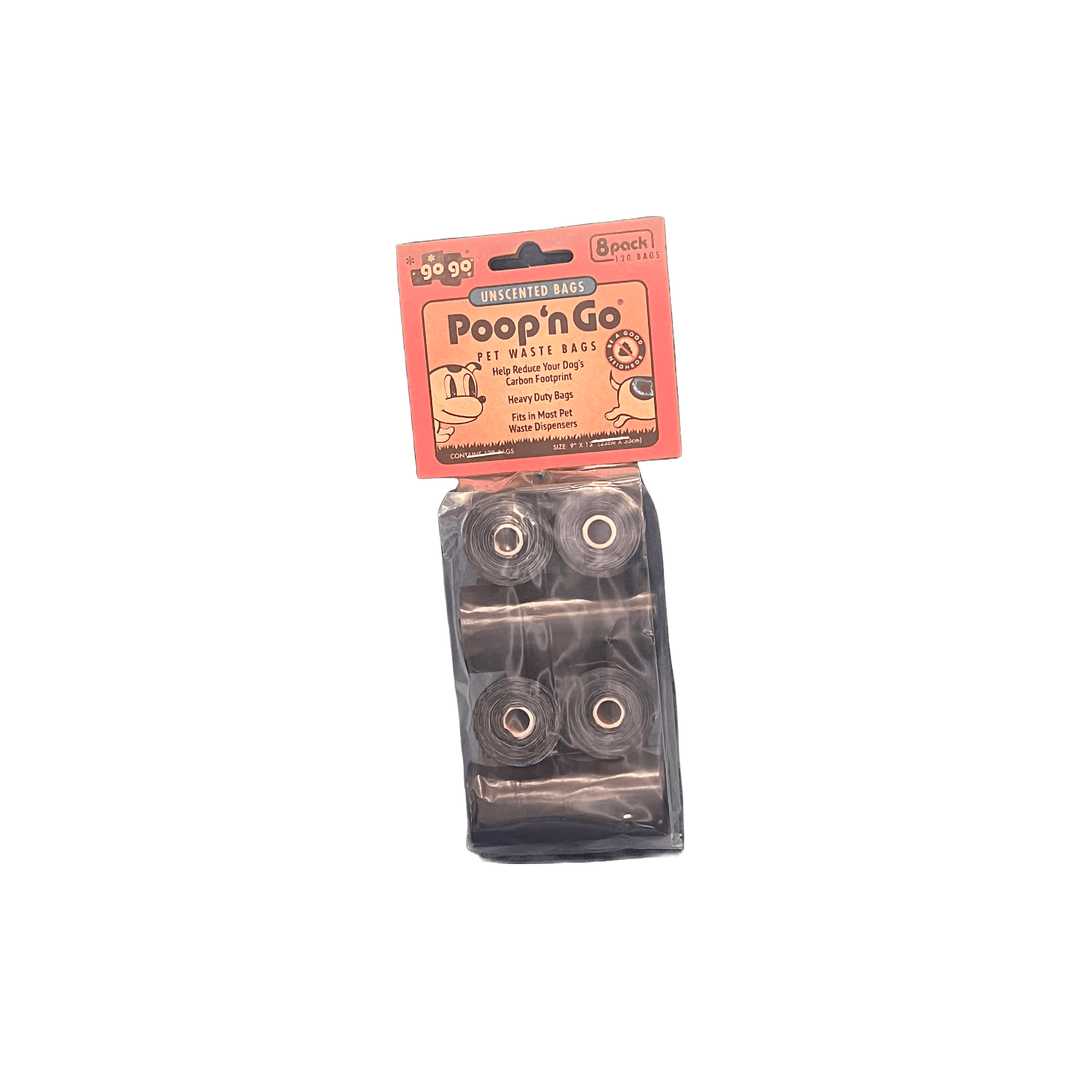 Bolsas para desechos de mascotas Poop 'n Go®, 8 rollos, sin perfume, de GoGo