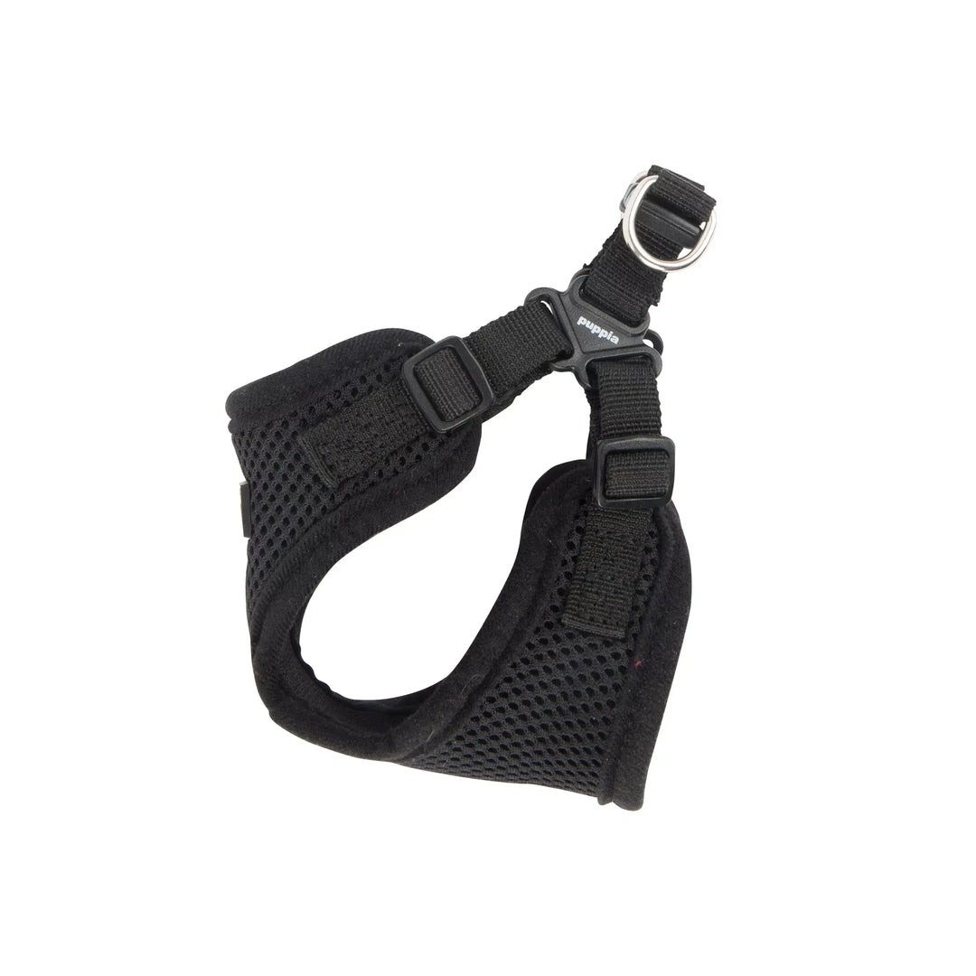 Puppia Soft C Dog Harness – Comfortable, Secure & Lightweight-BLACK