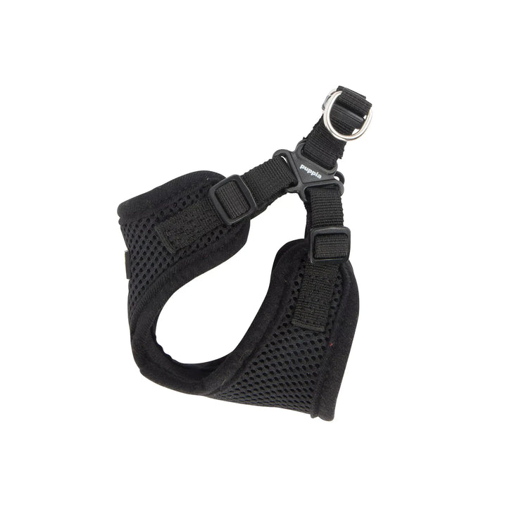 Puppia Soft C Dog Harness – Comfortable, Secure & Lightweight-BLACK