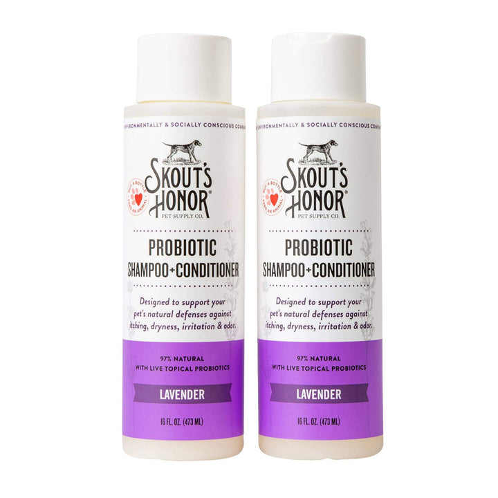 Champú y acondicionador probiótico Skout's Honor: suave e hidratante, 16 oz