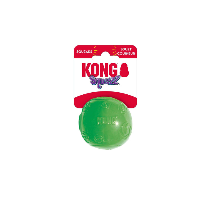 Juguete masticable para perros KONG® Squeezz Ball, surtido mediano