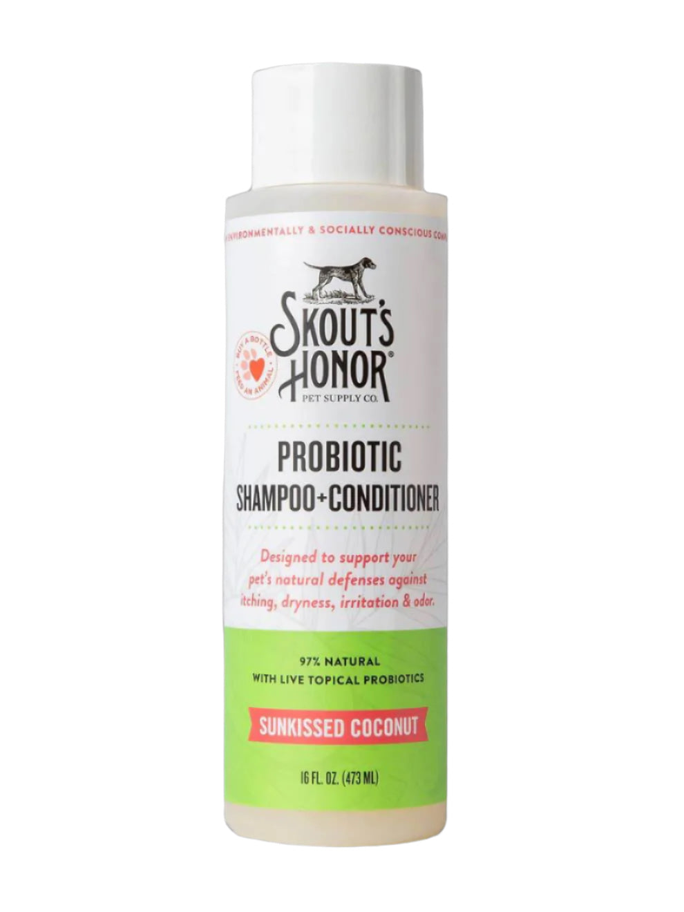 Champú y acondicionador probiótico de Skout: suave e hidratante, 16 oz