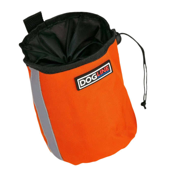 Beta Treat Pouch + Built-In Waste Bag Dispenser: Orange