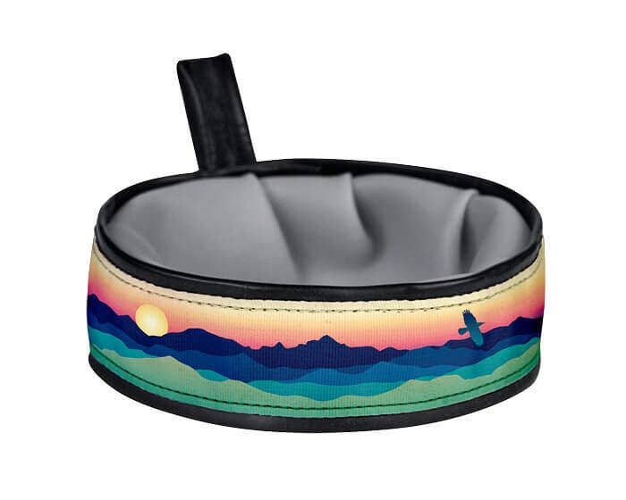 Trail Buddy Collapsible Dog Travel Bowl - Eagle Sunrise