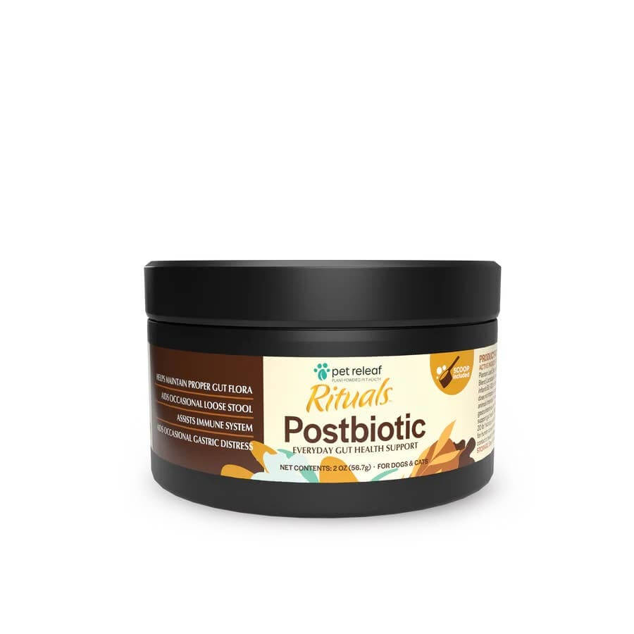 Polvo postbiótico para la salud intestinal Pet Releaf Rituals