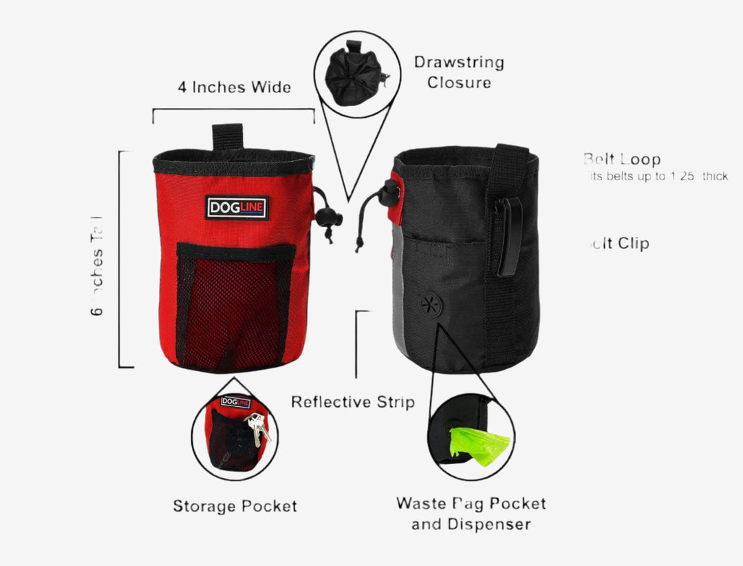 Beta Treat Pouch + Built-In Waste Bag Dispenser: Aztec