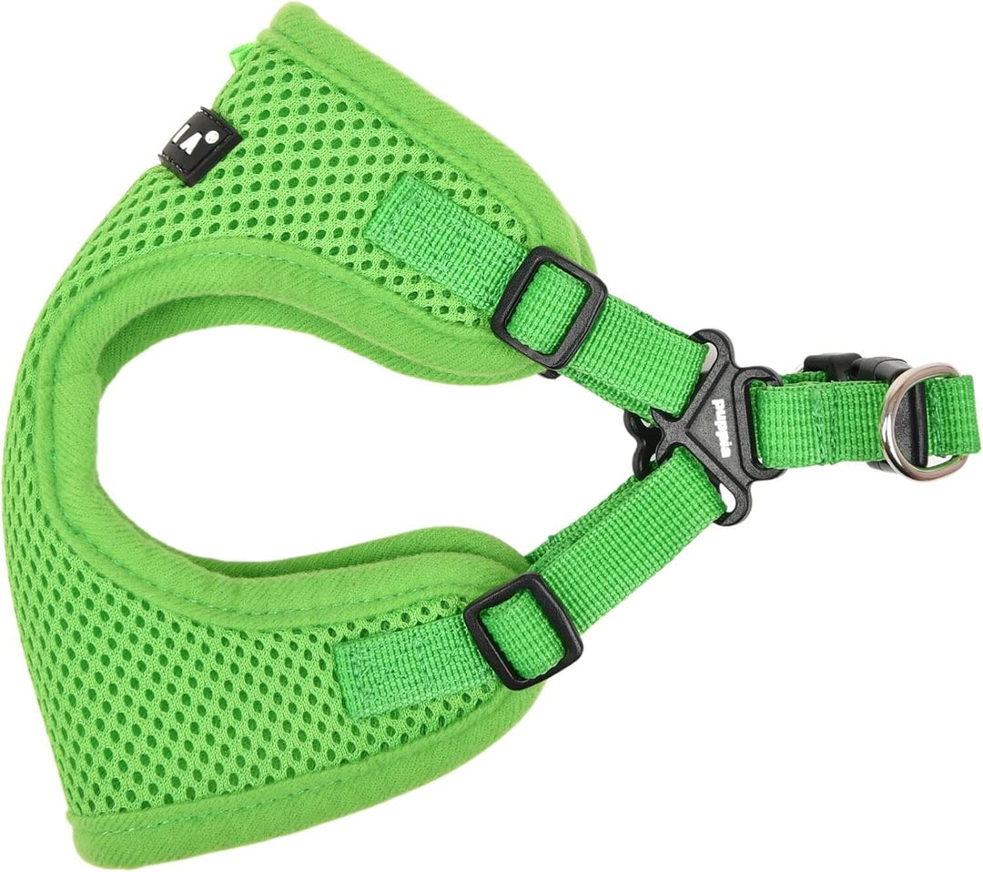 Puppia Soft C Dog Harness – Comfortable, Secure & Lightweight - GREEN