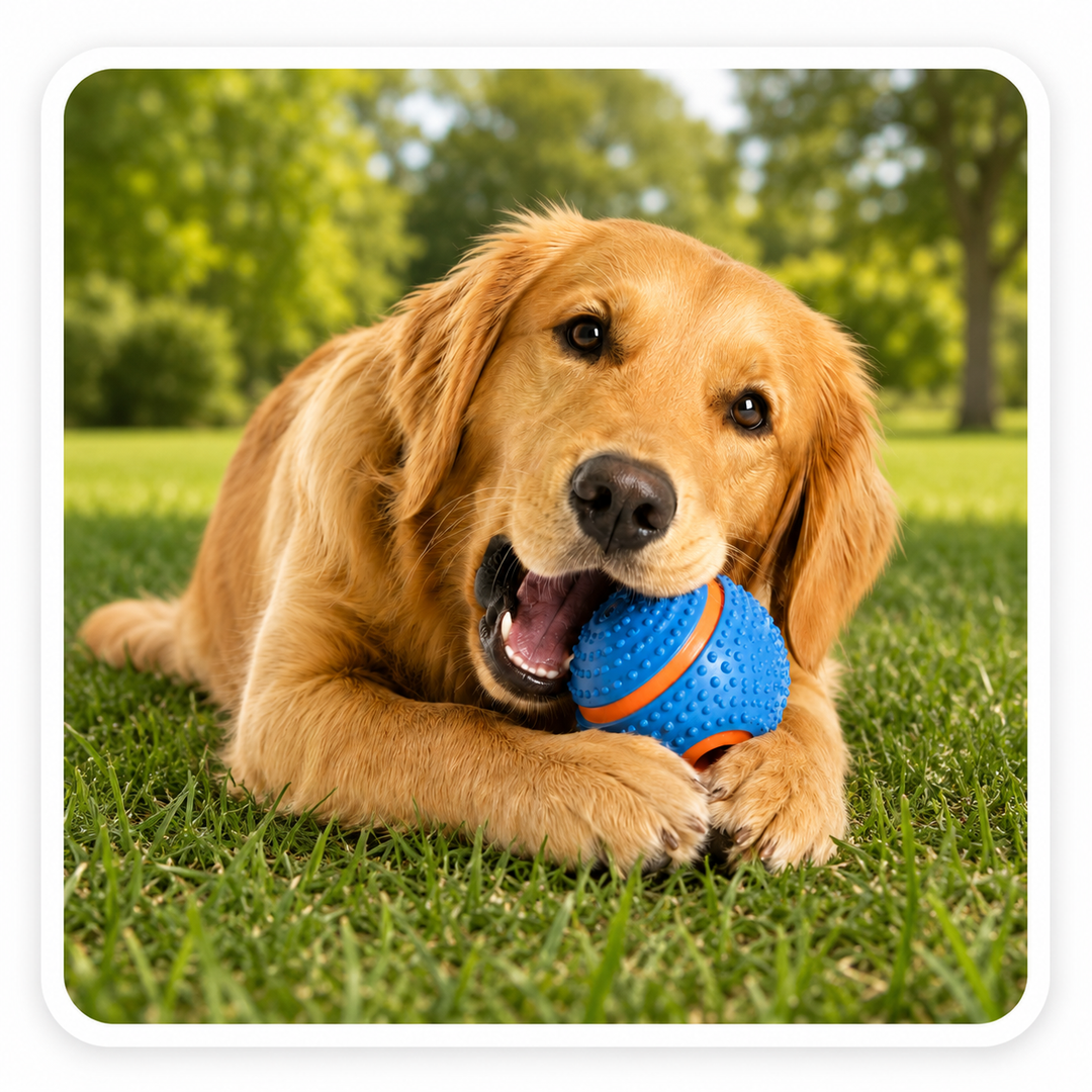 Fluffy black and tan dog running on dry grass with a red frisbee in its mouth during playtime in a park.