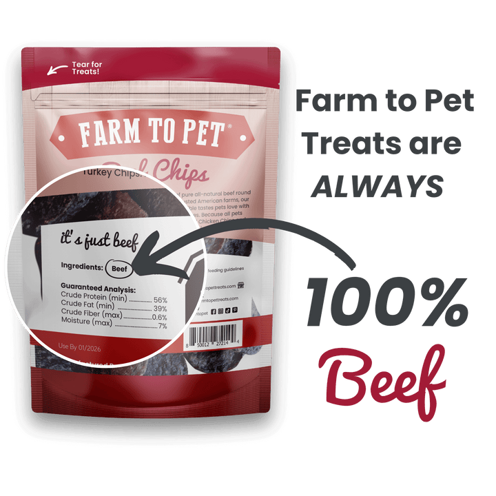 Farm to Pet - Beef Chips 4oz