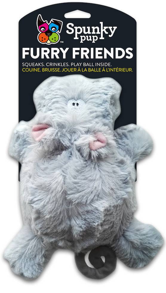 Furry Friends 2-in-1 Plush and Ball Squeaker