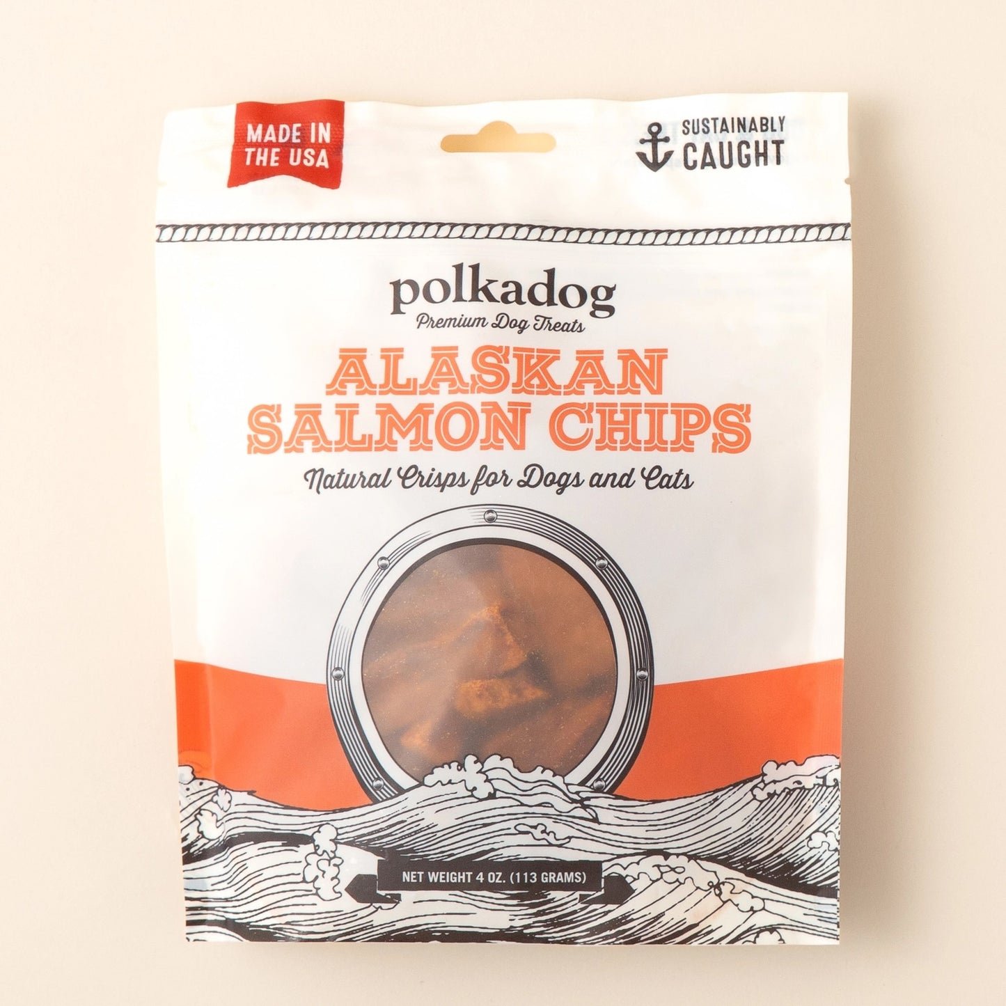 Salmon Chips - 4oz - Dog Treats