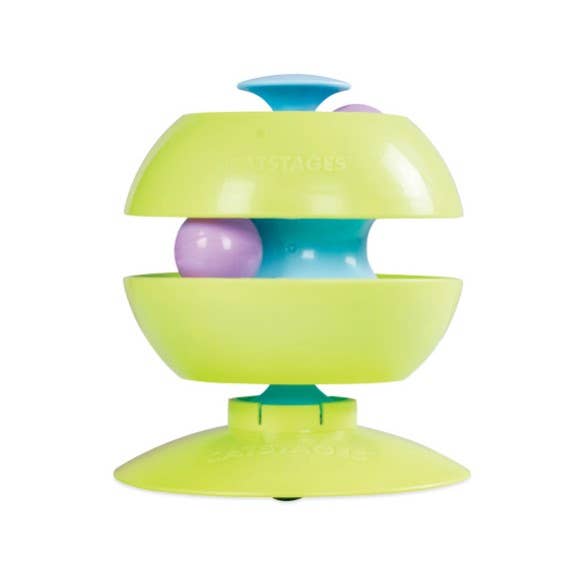 Catstages Twist-A-Ball Track Cat Toy Green