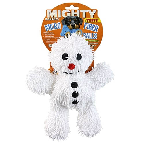 Mighty® Microfiber Ball - Squeaky Plush Dog Toy, Snowman