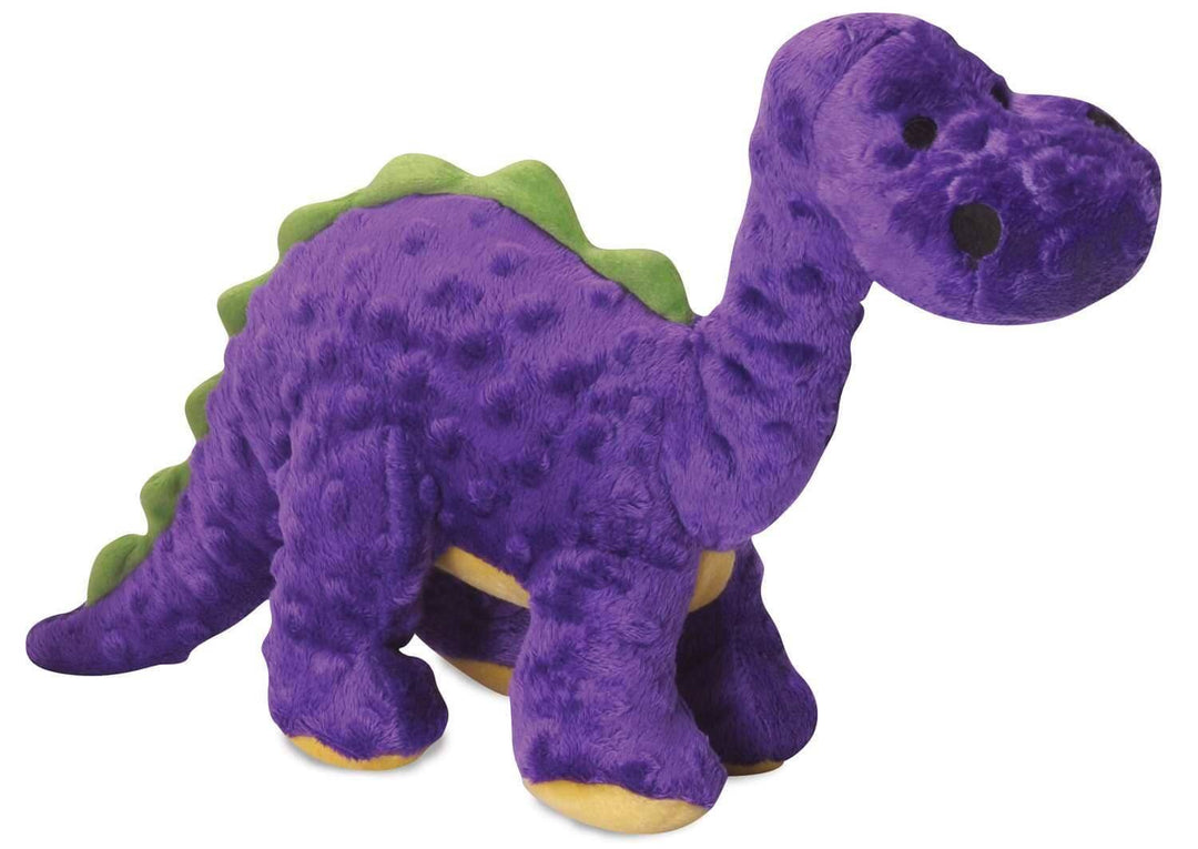 GoDog Dinos Bruto w/Chew Guard Plush Dog Toy Purple Large