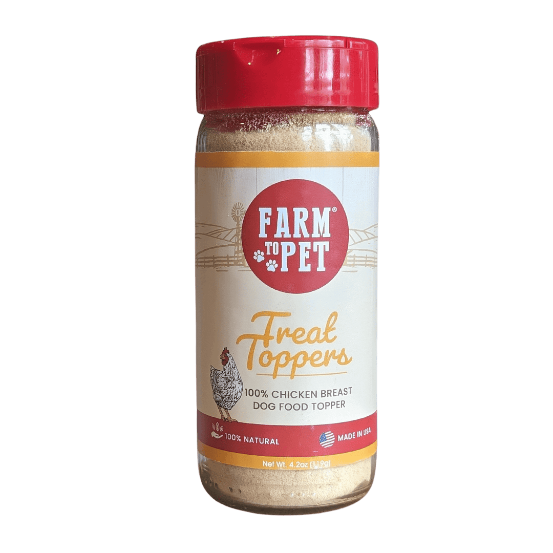 Farm to Pet Chicken Treat Dog Food Topper – 4.7 oz