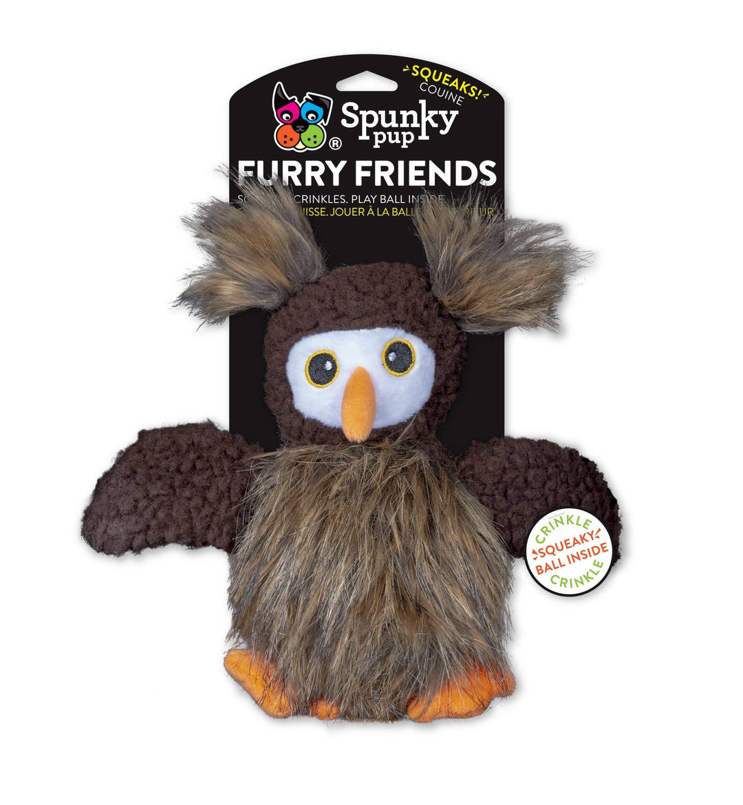 Furry Friends 2-in-1 Plush and Ball Squeaker