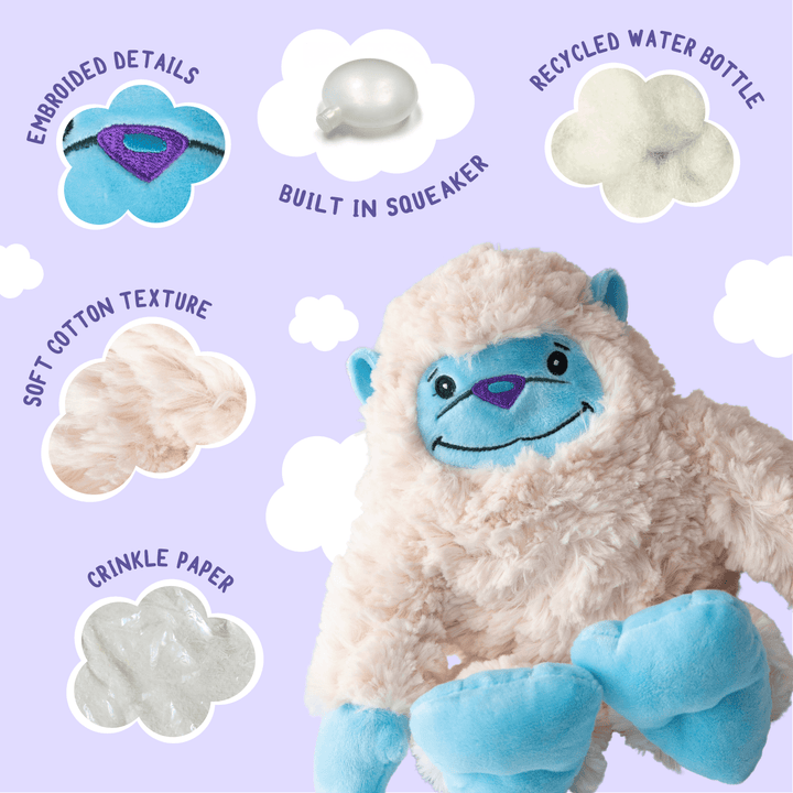 SnugArooz Tom Yeti Plush Dog Toy 11"