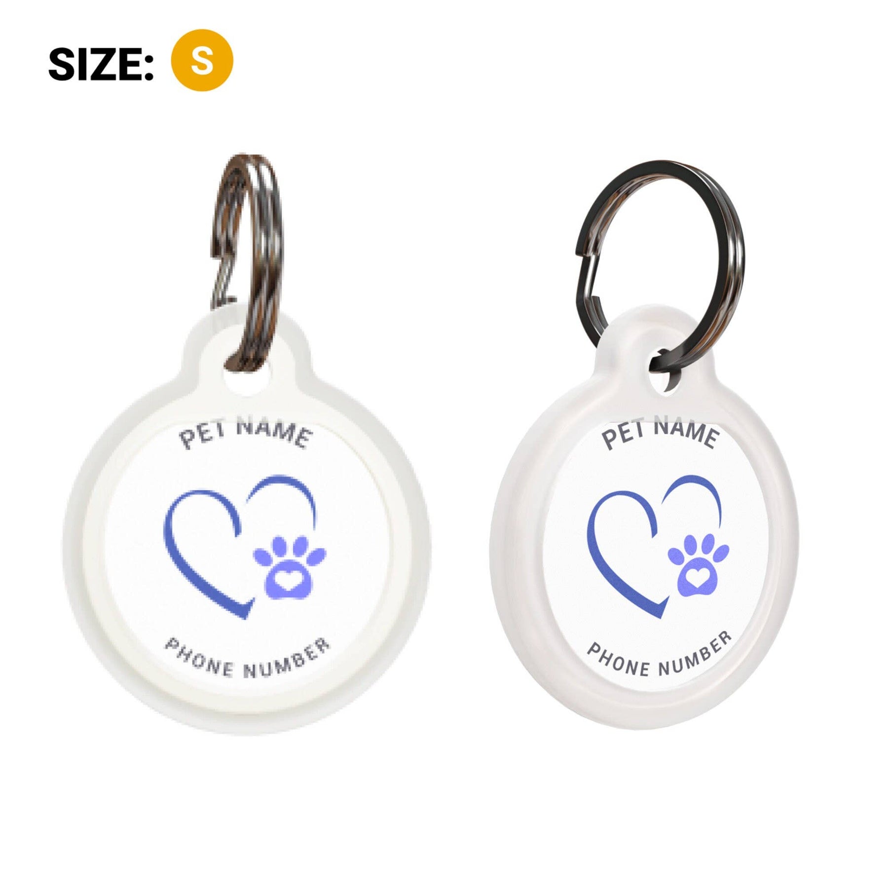 Dog Id Tag Personalized, Custom Dog Tag For Puppy - ID Tag: Circle S (25 mm)