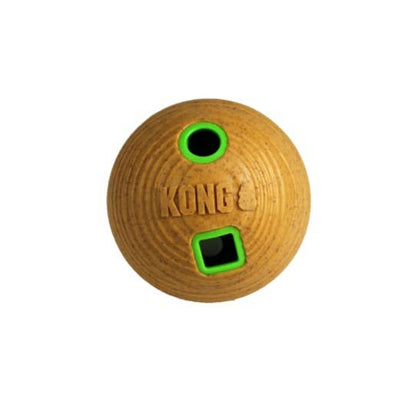 KONG® Bamboo Feeder Ball Dog Enrichment Toy Medium