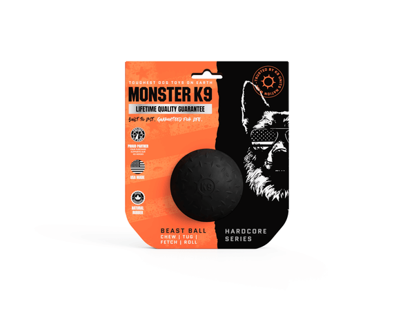 Monster K9 Beast Ball packaging on a white background