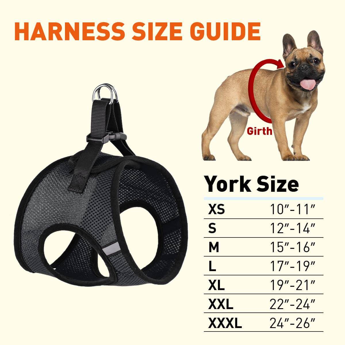 York Mesh Harness - Black