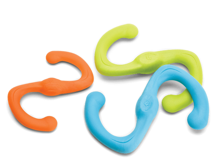 West Paw Bumi® Dog Toy for Chew, Tug, and Fetch: Granny Smith / Small