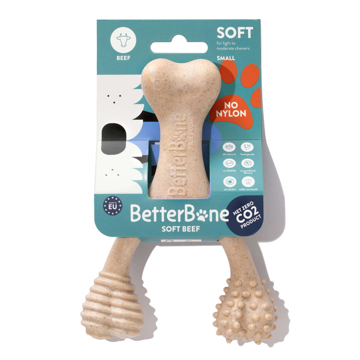 BetterBone SOFT- All-Natural, Safer on Teeth, Sustainable: Beef / Large (dogs over 25 lbs)