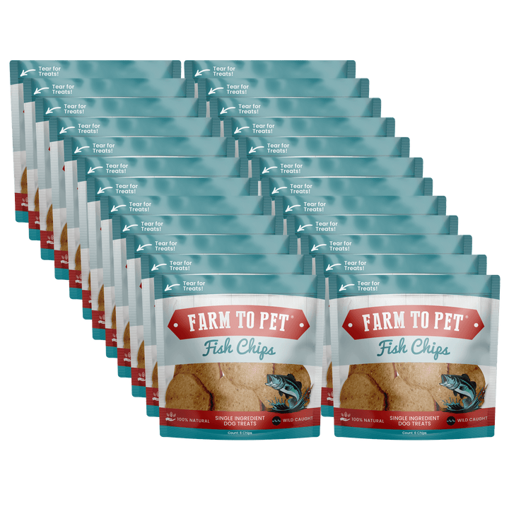 Fish Chips Healthy Dog Snack Pack Bundle (24 pack)