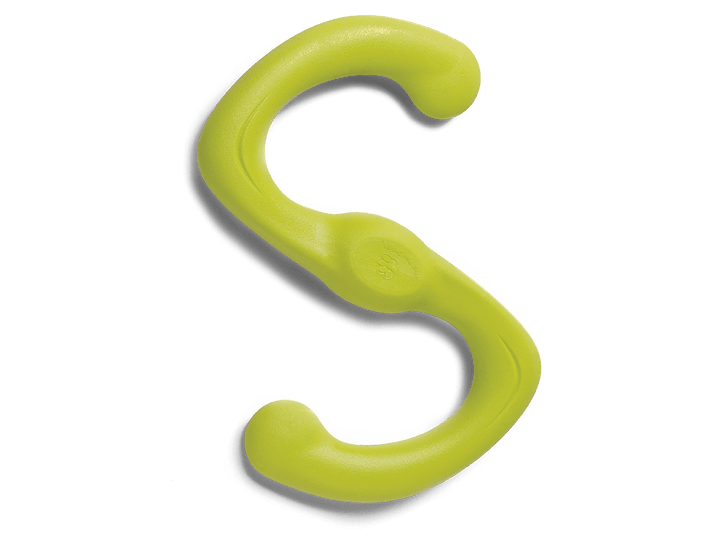 West Paw Bumi® Dog Toy for Chew, Tug, and Fetch: Granny Smith / Small