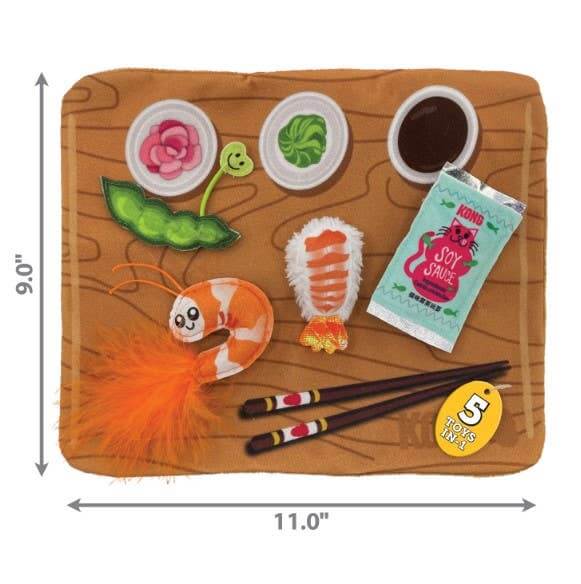 KONG® Pull-A-Partz™ Sushi Cat Toy