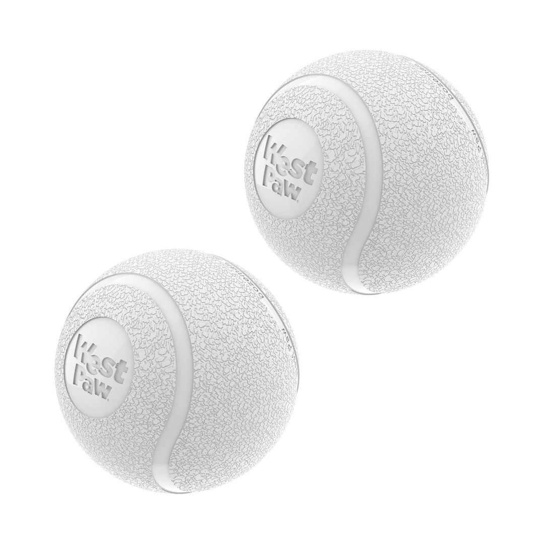 Boundr® 2-Pack Dog Toy Ball for Play, Chew, and Fetch: Glow