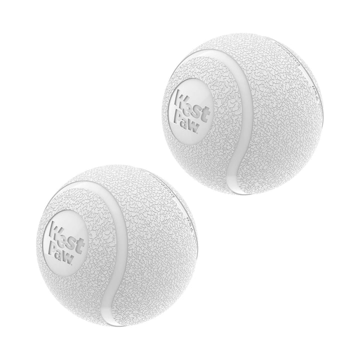 Boundr® 2-Pack Dog Toy Ball for Play, Chew, and Fetch: Glow