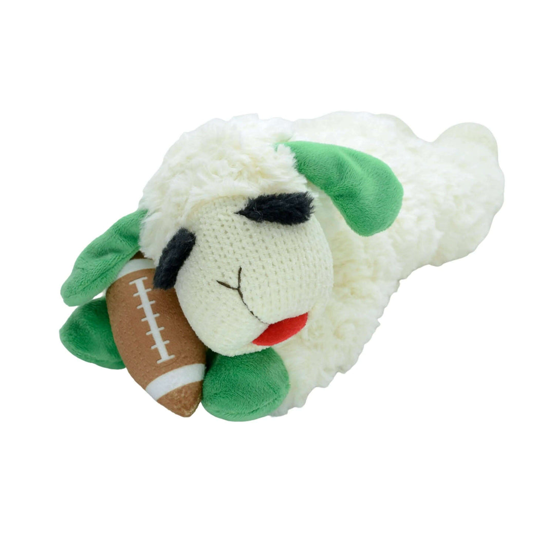 Multipet Tailgate Lamb Chop® Football Dog Toy – 10.5"