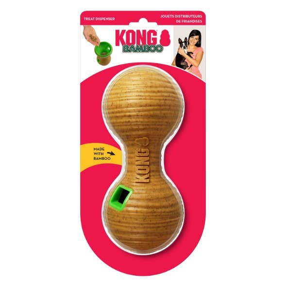 KONG® Bamboo Treat Dispenser: A Quiet, Engaging Mealtime Experience