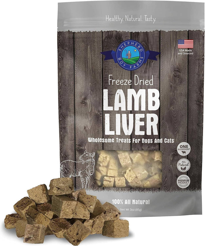 Freeze Dried Lamb Liver Treats: 8oz