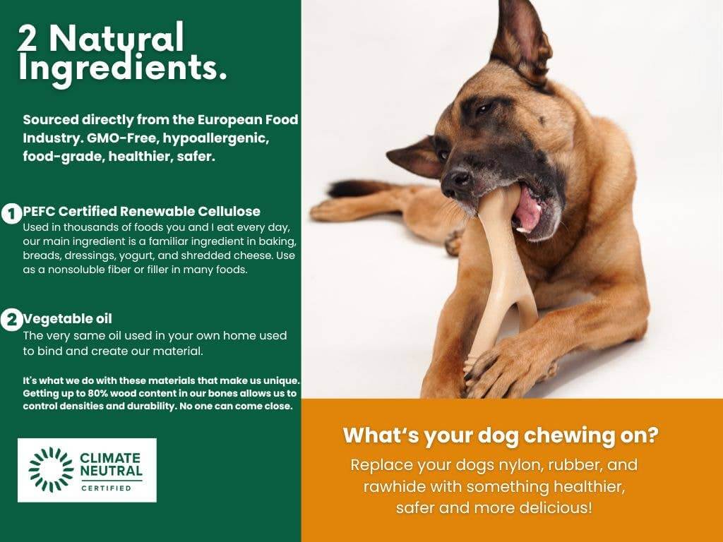 BetterBone HARD -Durable, All-Natural, No Nylon, Sustainable: Beef / Mini (Dogs 5 to 20lbs)